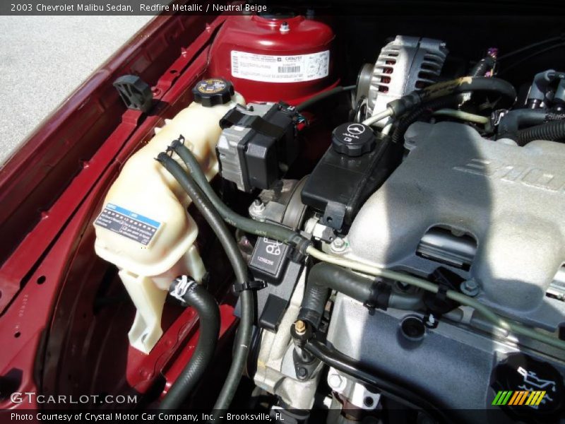 Redfire Metallic / Neutral Beige 2003 Chevrolet Malibu Sedan