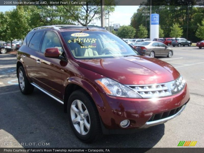 Merlot Pearl / Cafe Latte 2006 Nissan Murano SE AWD