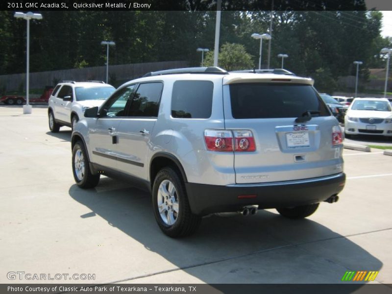 Quicksilver Metallic / Ebony 2011 GMC Acadia SL