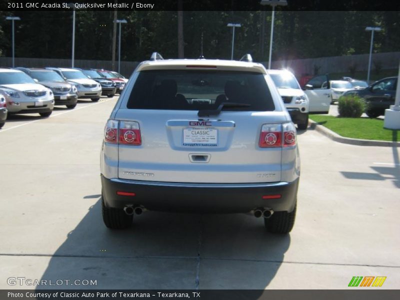 Quicksilver Metallic / Ebony 2011 GMC Acadia SL