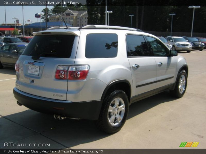 Quicksilver Metallic / Ebony 2011 GMC Acadia SL