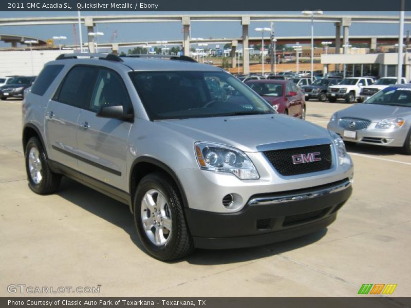 Quicksilver Metallic / Ebony 2011 GMC Acadia SL