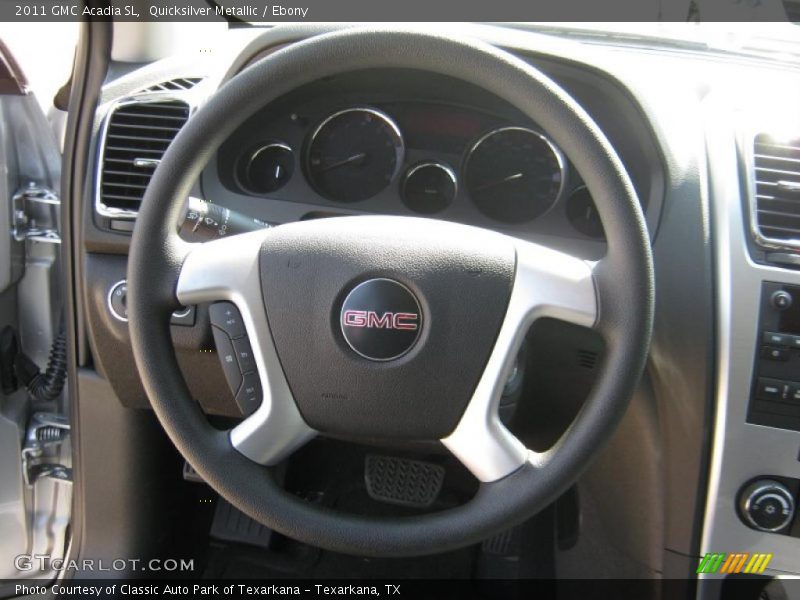 Quicksilver Metallic / Ebony 2011 GMC Acadia SL