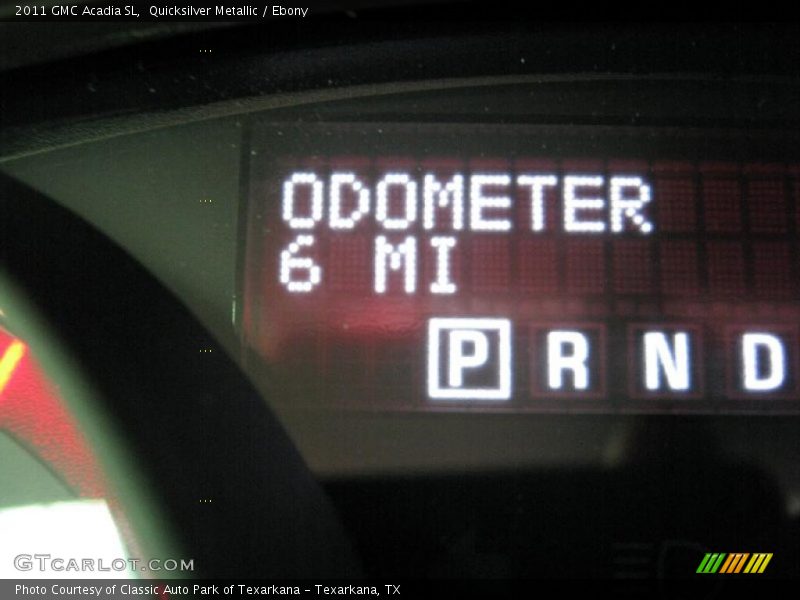 Quicksilver Metallic / Ebony 2011 GMC Acadia SL