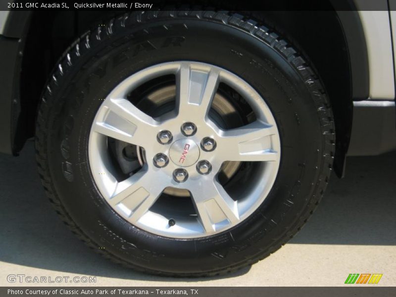Quicksilver Metallic / Ebony 2011 GMC Acadia SL