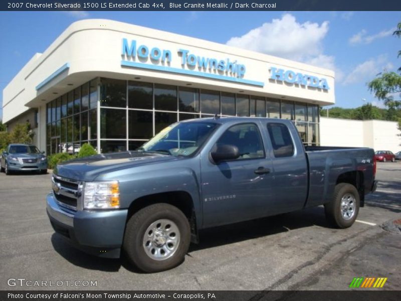 Blue Granite Metallic / Dark Charcoal 2007 Chevrolet Silverado 1500 LS Extended Cab 4x4