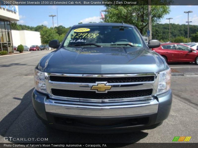 Blue Granite Metallic / Dark Charcoal 2007 Chevrolet Silverado 1500 LS Extended Cab 4x4