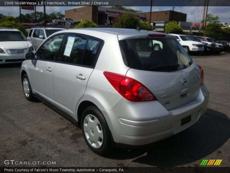 Brilliant Silver / Charcoal 2008 Nissan Versa 1.8 S Hatchback