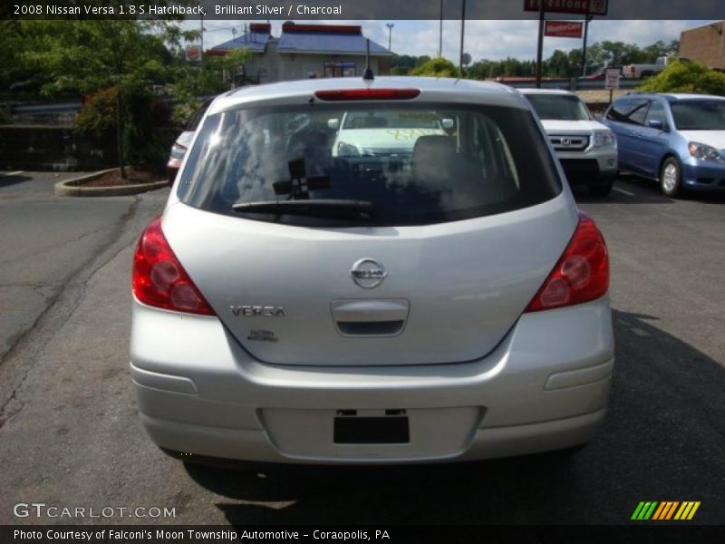 Brilliant Silver / Charcoal 2008 Nissan Versa 1.8 S Hatchback