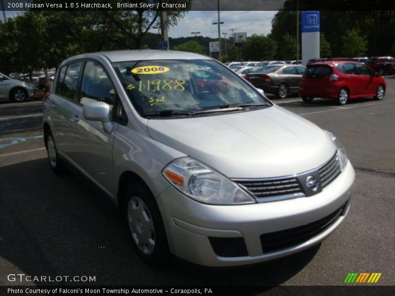 Brilliant Silver / Charcoal 2008 Nissan Versa 1.8 S Hatchback