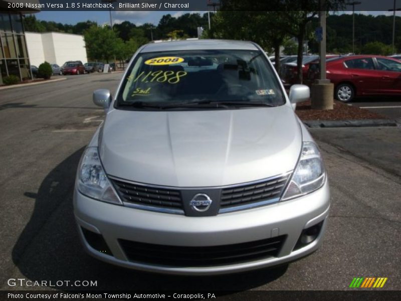 Brilliant Silver / Charcoal 2008 Nissan Versa 1.8 S Hatchback