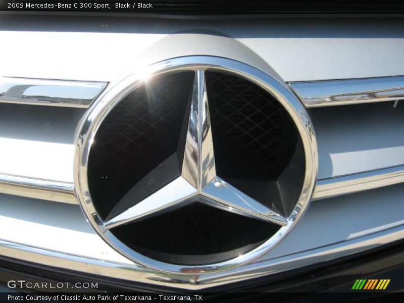 Black / Black 2009 Mercedes-Benz C 300 Sport