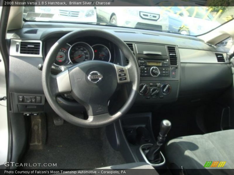 Brilliant Silver / Charcoal 2008 Nissan Versa 1.8 S Hatchback