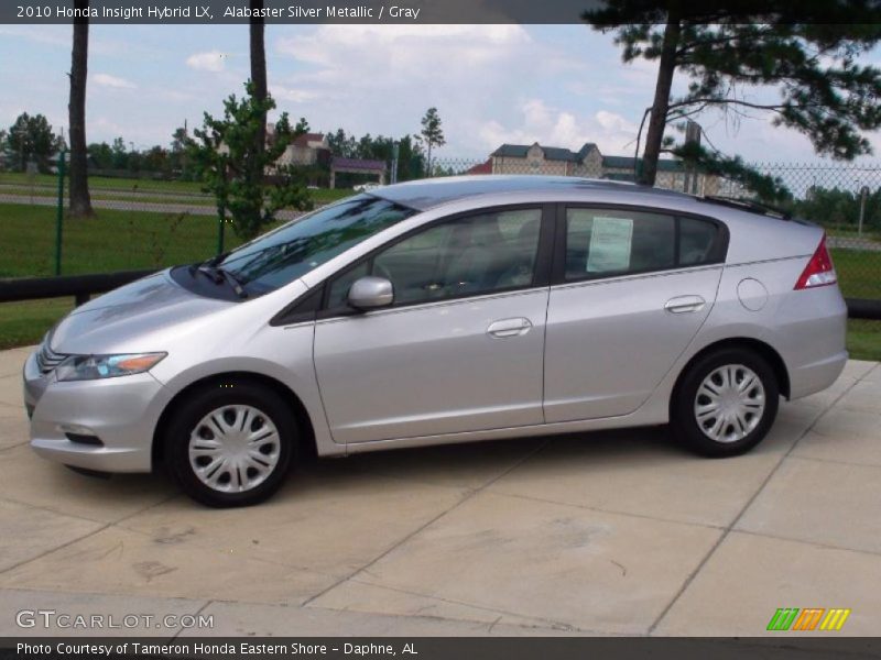 Alabaster Silver Metallic / Gray 2010 Honda Insight Hybrid LX