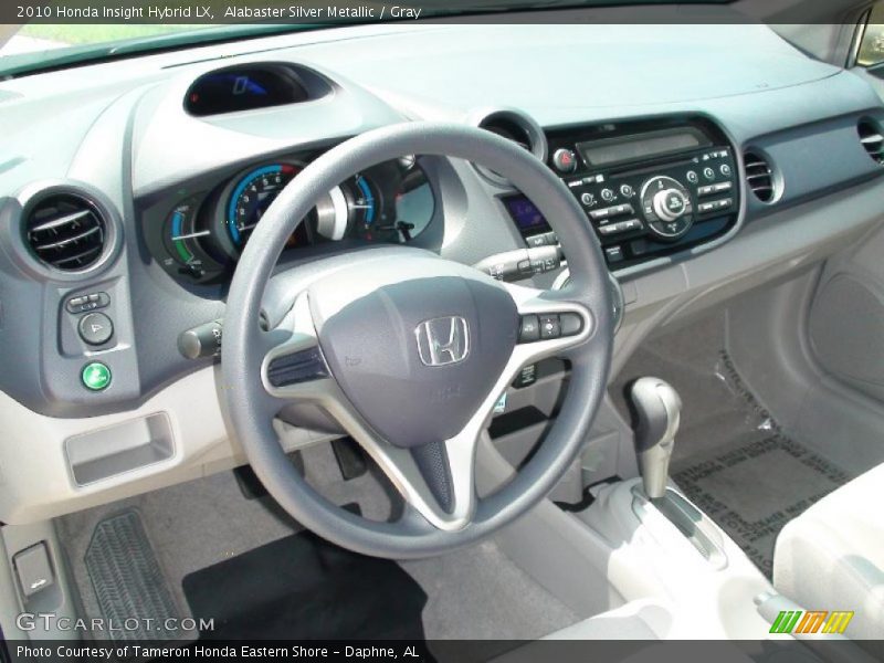 Alabaster Silver Metallic / Gray 2010 Honda Insight Hybrid LX
