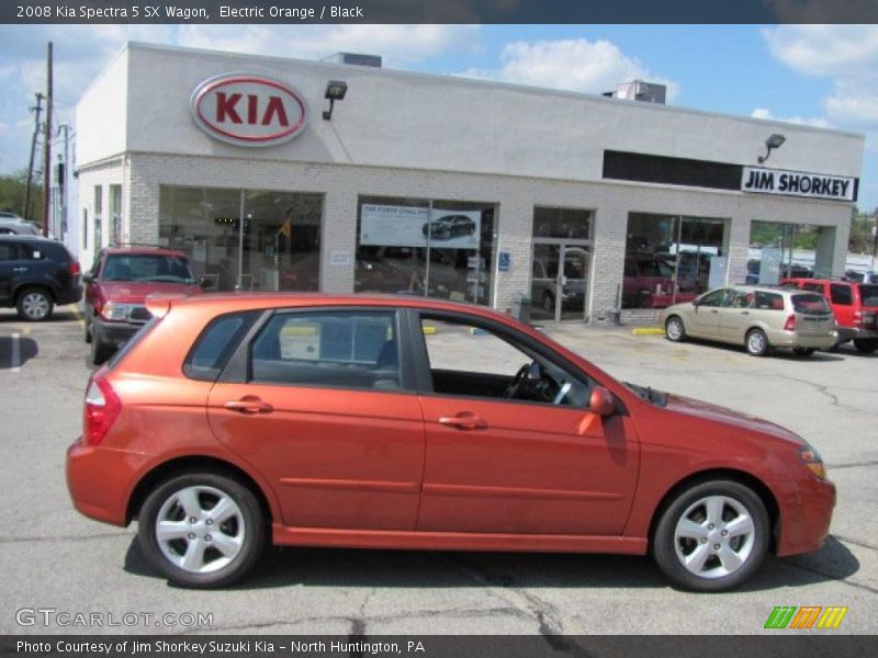Electric Orange / Black 2008 Kia Spectra 5 SX Wagon