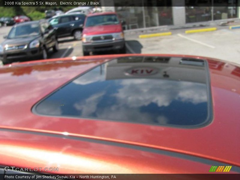 Electric Orange / Black 2008 Kia Spectra 5 SX Wagon