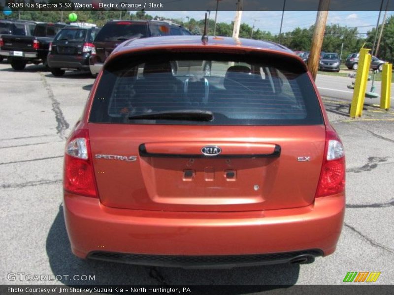 Electric Orange / Black 2008 Kia Spectra 5 SX Wagon
