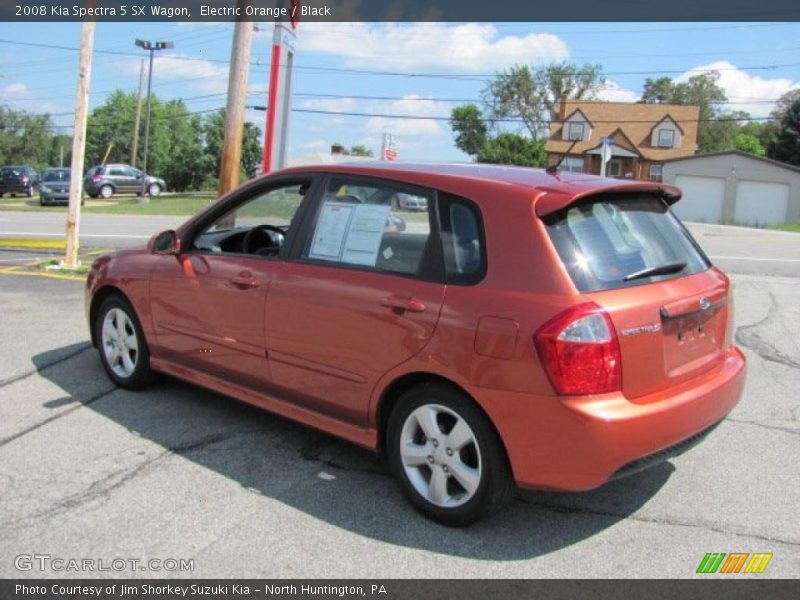Electric Orange / Black 2008 Kia Spectra 5 SX Wagon