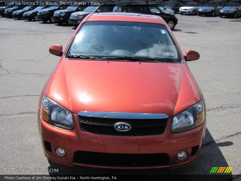 Electric Orange / Black 2008 Kia Spectra 5 SX Wagon