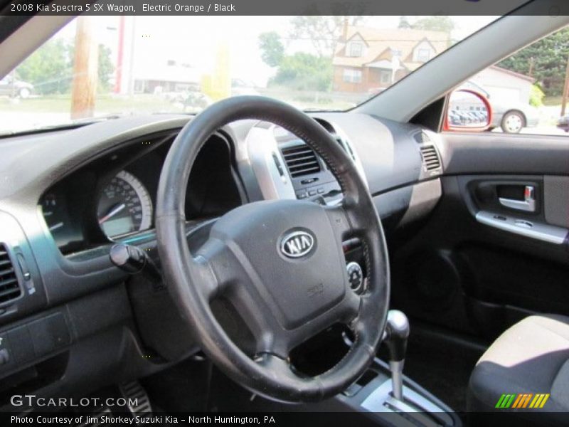 Electric Orange / Black 2008 Kia Spectra 5 SX Wagon