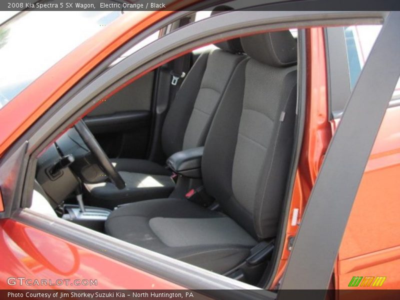Electric Orange / Black 2008 Kia Spectra 5 SX Wagon