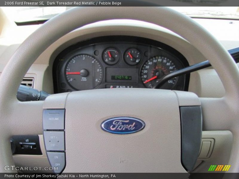 Dark Toreador Red Metallic / Pebble Beige 2006 Ford Freestar SE