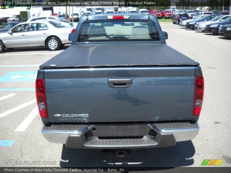 Blue Granite Metallic / Medium Pewter 2007 Chevrolet Colorado Work Truck Regular Cab