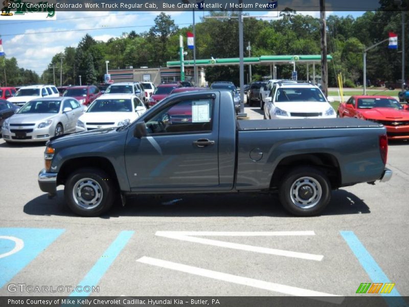 Blue Granite Metallic / Medium Pewter 2007 Chevrolet Colorado Work Truck Regular Cab