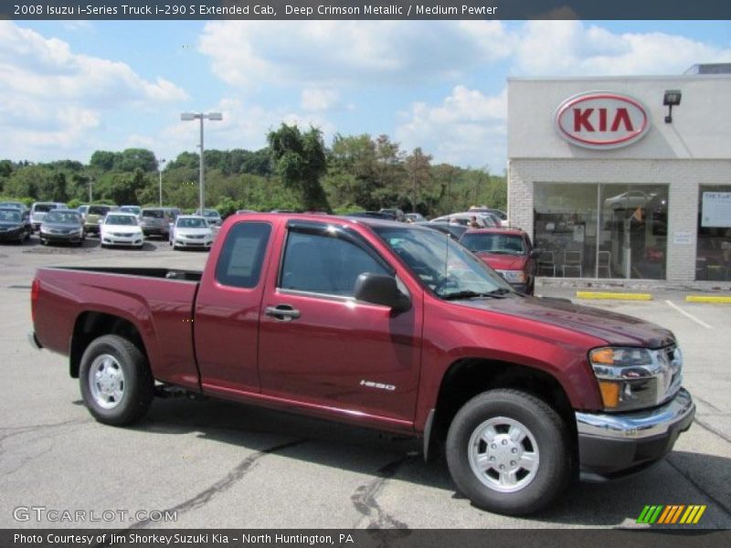 Deep Crimson Metallic / Medium Pewter 2008 Isuzu i-Series Truck i-290 S Extended Cab