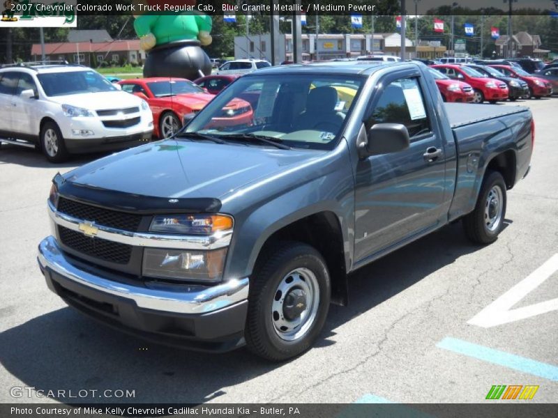 Blue Granite Metallic / Medium Pewter 2007 Chevrolet Colorado Work Truck Regular Cab