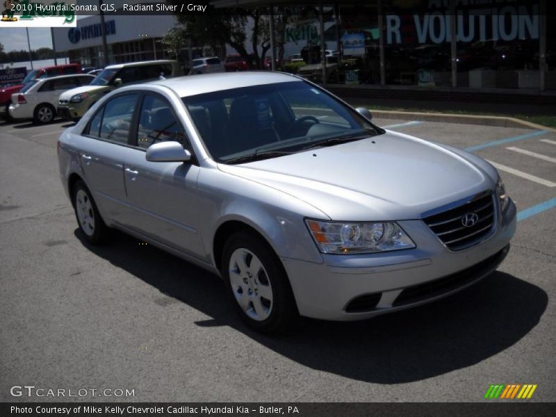 Radiant Silver / Gray 2010 Hyundai Sonata GLS