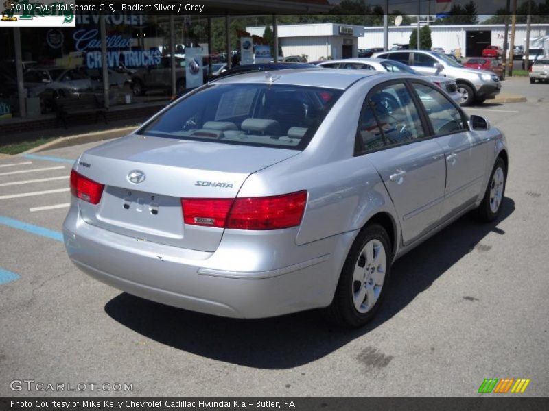 Radiant Silver / Gray 2010 Hyundai Sonata GLS