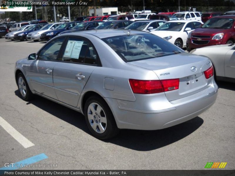 Radiant Silver / Gray 2010 Hyundai Sonata GLS