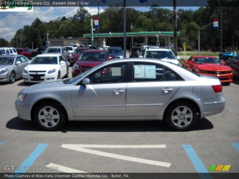 Radiant Silver / Gray 2010 Hyundai Sonata GLS