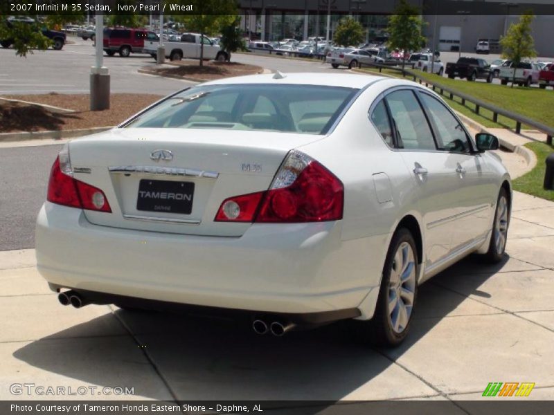 Ivory Pearl / Wheat 2007 Infiniti M 35 Sedan