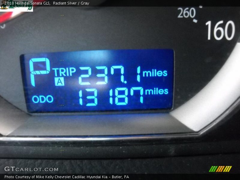 Radiant Silver / Gray 2010 Hyundai Sonata GLS