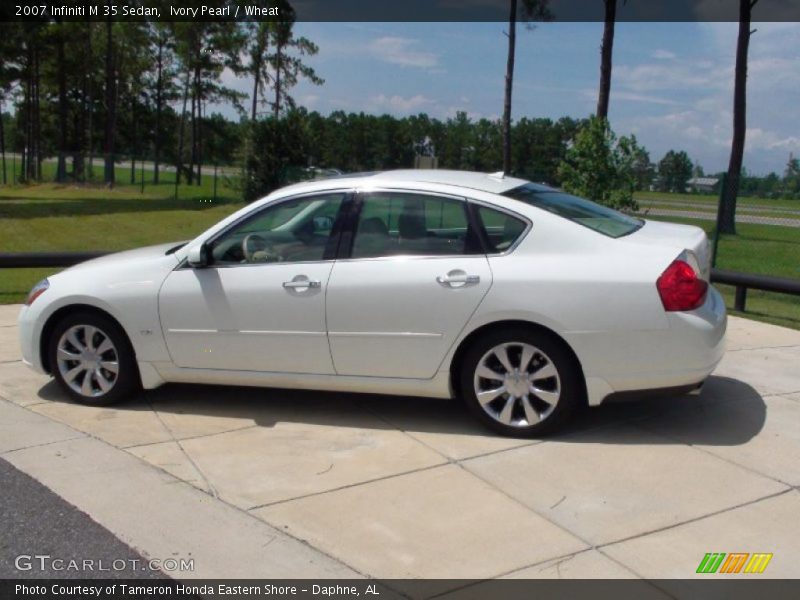 Ivory Pearl / Wheat 2007 Infiniti M 35 Sedan
