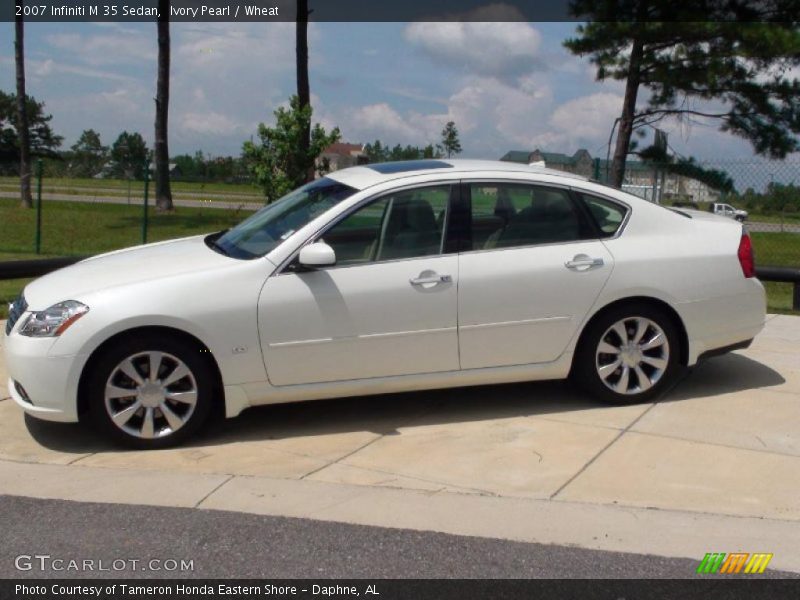 Ivory Pearl / Wheat 2007 Infiniti M 35 Sedan