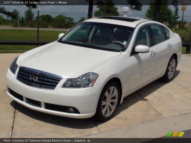 Ivory Pearl / Wheat 2007 Infiniti M 35 Sedan