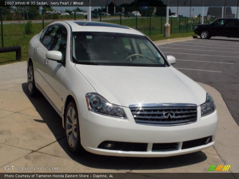 Ivory Pearl / Wheat 2007 Infiniti M 35 Sedan