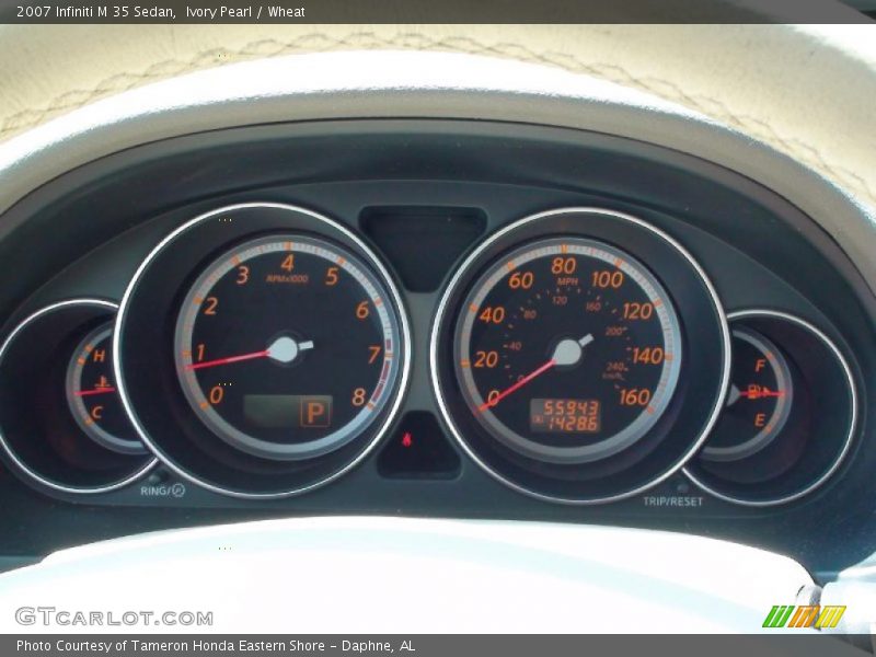 Ivory Pearl / Wheat 2007 Infiniti M 35 Sedan