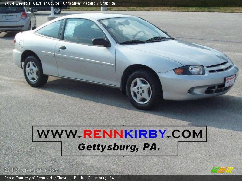 Ultra Silver Metallic / Graphite 2004 Chevrolet Cavalier Coupe