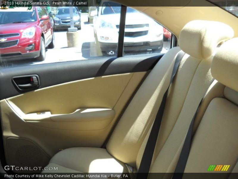 Pearl White / Camel 2010 Hyundai Sonata GLS