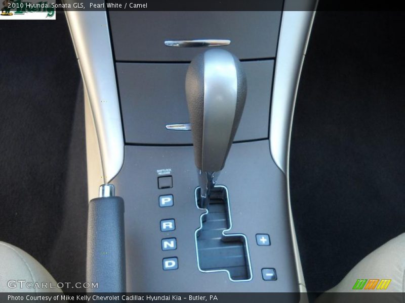 Pearl White / Camel 2010 Hyundai Sonata GLS