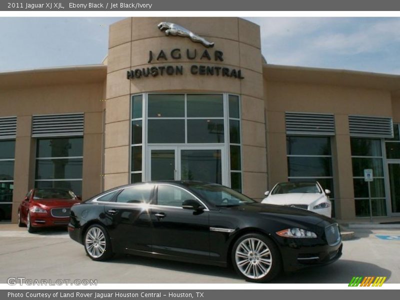 Ebony Black / Jet Black/Ivory 2011 Jaguar XJ XJL