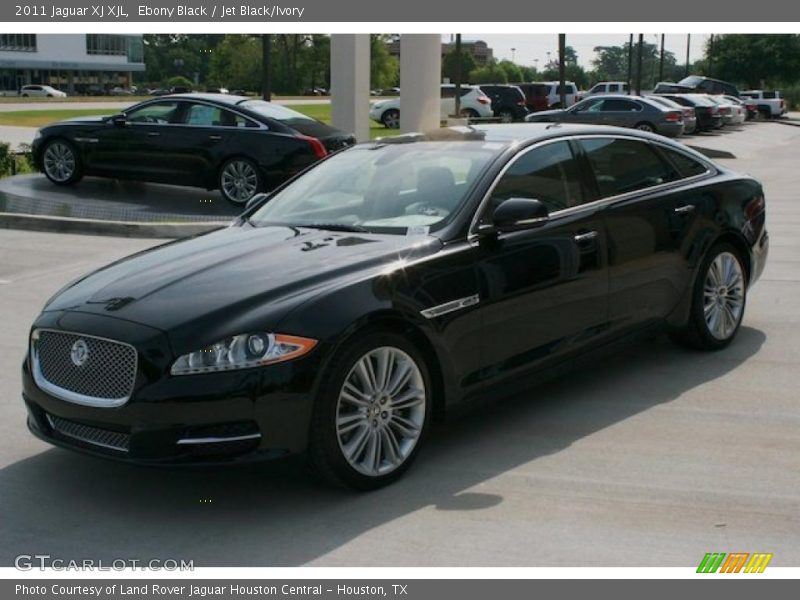 Ebony Black / Jet Black/Ivory 2011 Jaguar XJ XJL