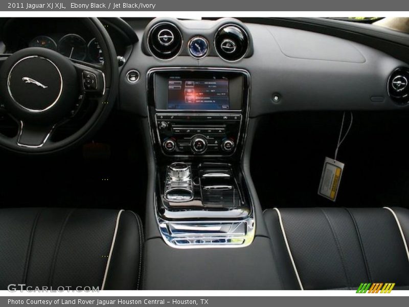 Ebony Black / Jet Black/Ivory 2011 Jaguar XJ XJL