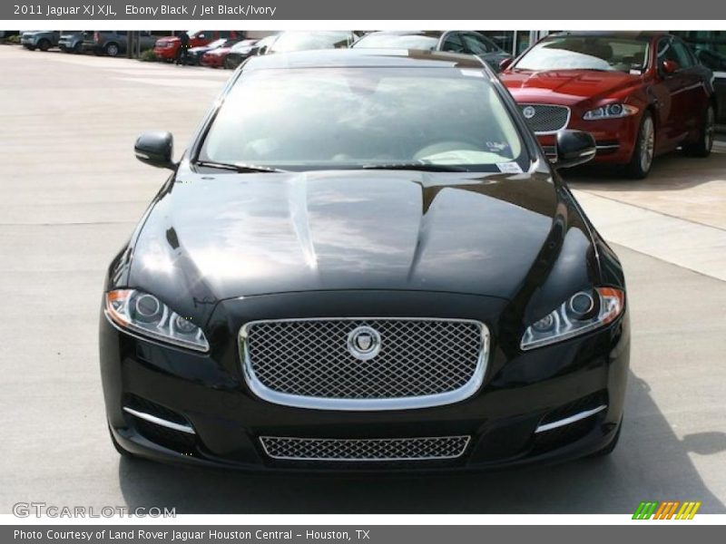 Ebony Black / Jet Black/Ivory 2011 Jaguar XJ XJL