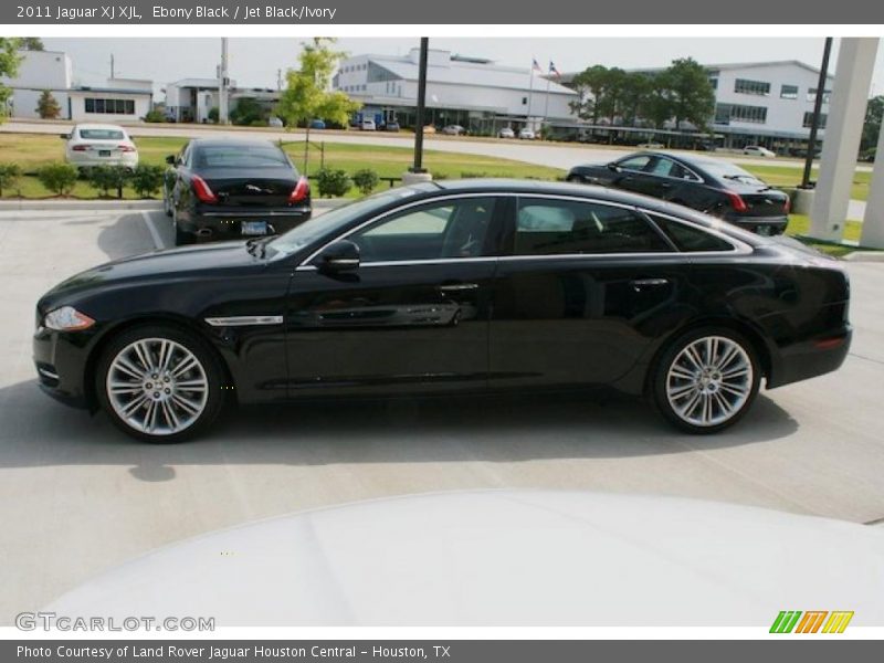 Ebony Black / Jet Black/Ivory 2011 Jaguar XJ XJL